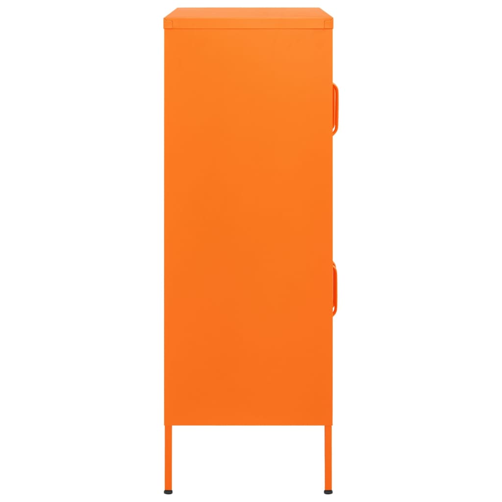 Armoire de rangement Orange 80x35x101,5 cm Acier