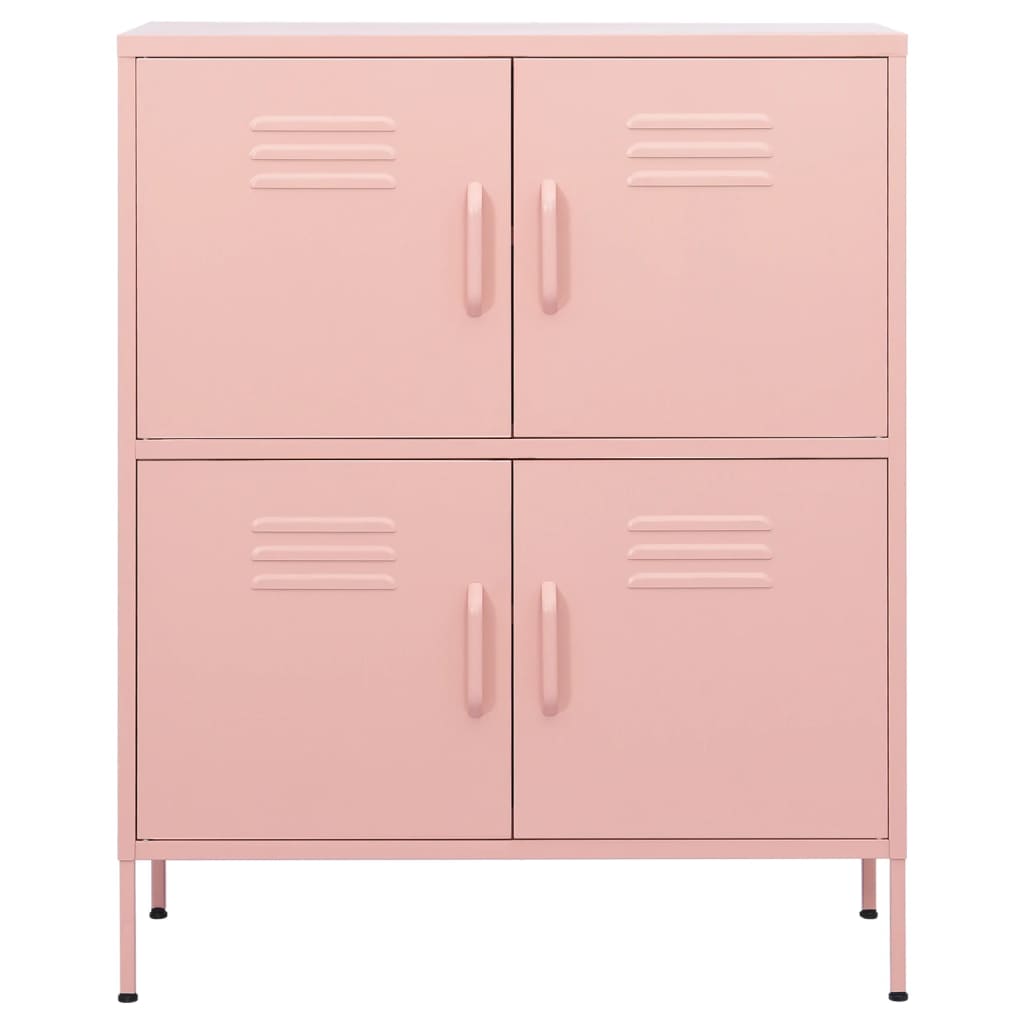 Armoire de rangement Rose 80x35x101,5 cm Acier