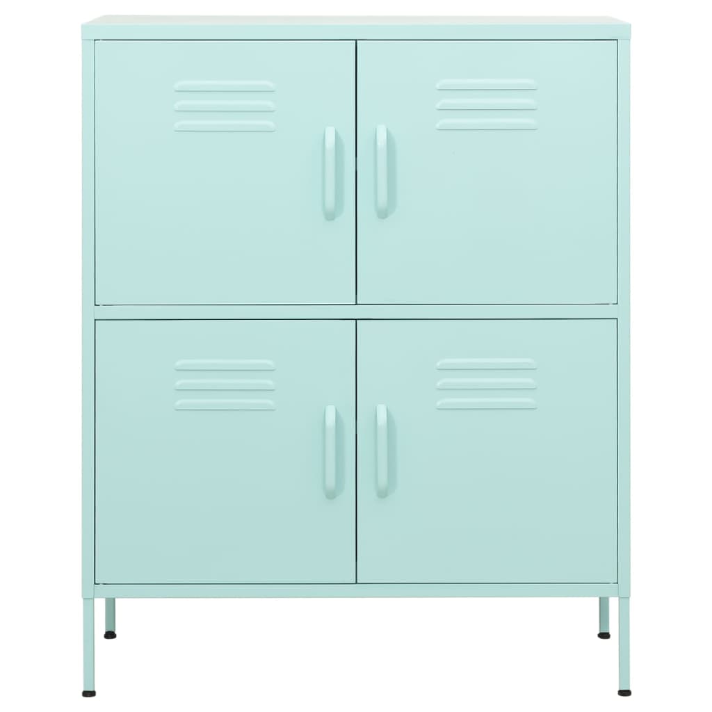 Armoire de rangement Vert menthe 80x35x101,5 cm Acier