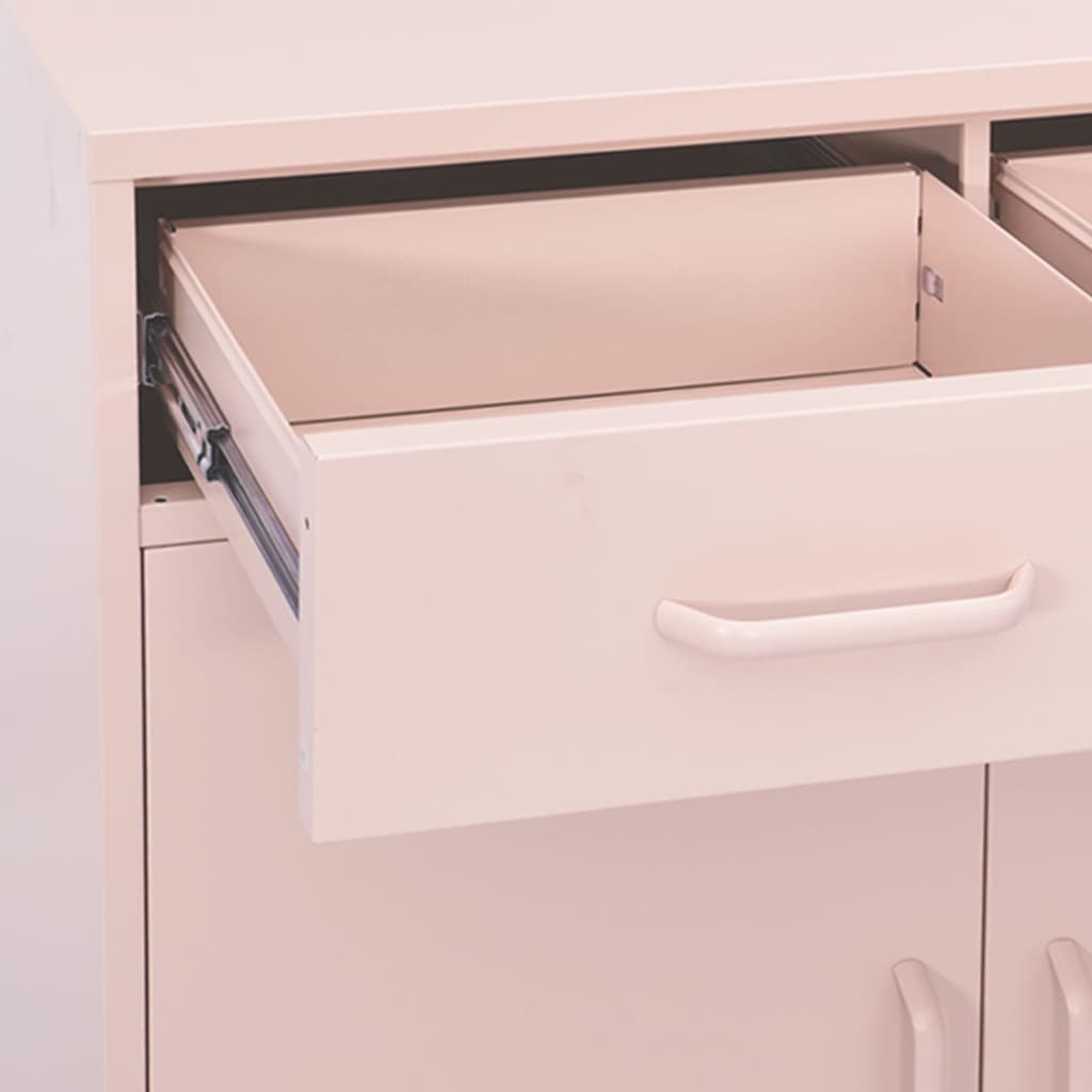 Armoire de rangement Rose 80x35x101,5 cm Acier - XIOS
