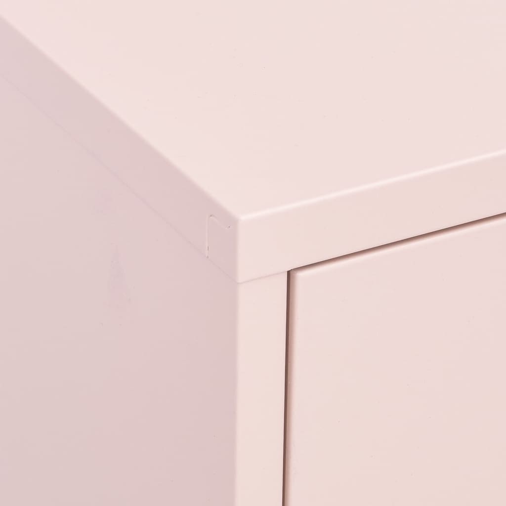 Armoire de rangement Rose 80x35x101,5 cm Acier - XIOS