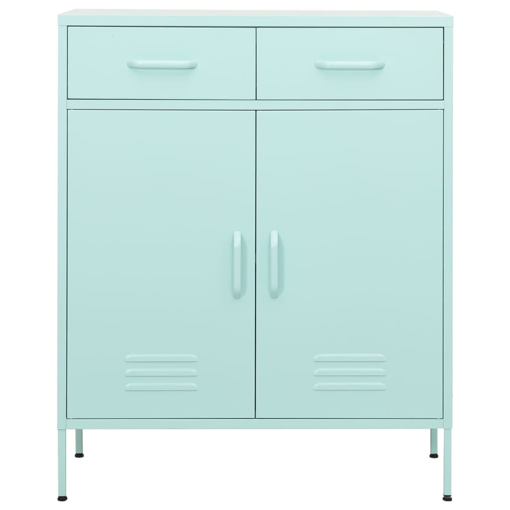 Armoire de rangement Vert menthe 80x35x101,5 cm Acier