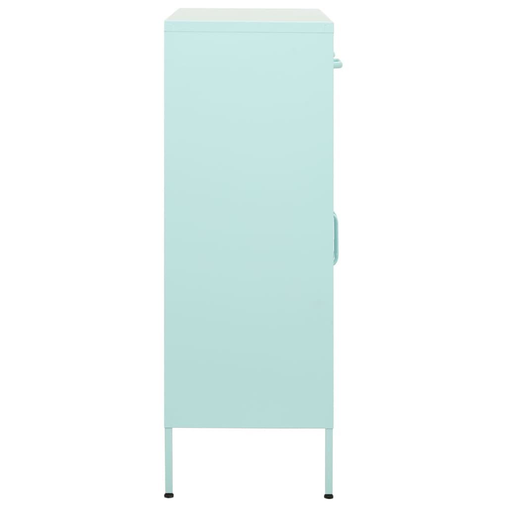 Armoire de rangement Vert menthe 80x35x101,5 cm Acier