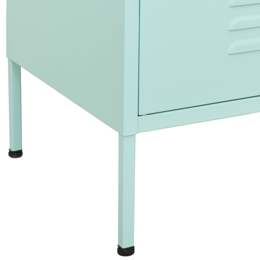 Armoire de rangement Vert menthe 80x35x101,5 cm Acier