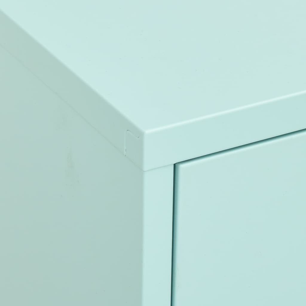 Armoire de rangement Vert menthe 80x35x101,5 cm Acier