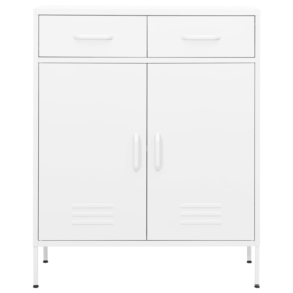 Armoire de rangement Blanc 80x35x101,5 cm Acier