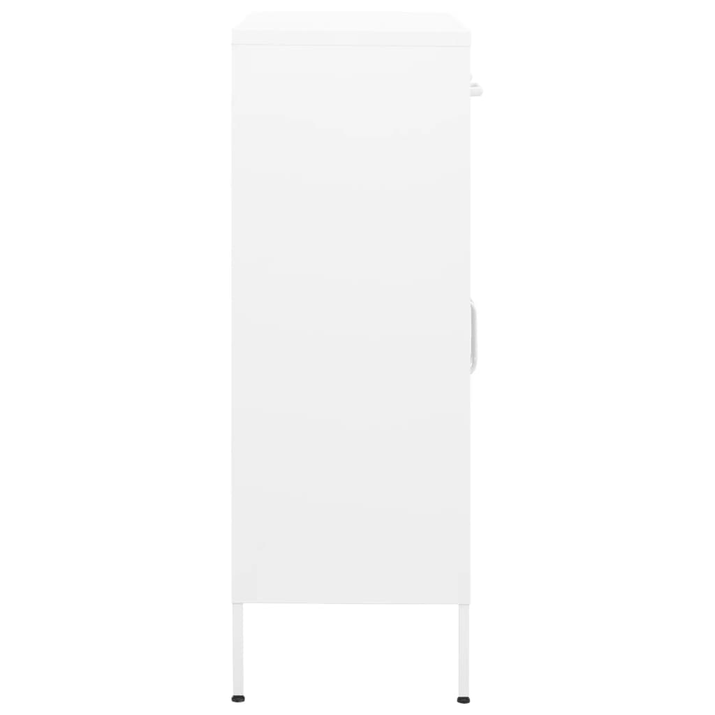 Armoire de rangement Blanc 80x35x101,5 cm Acier