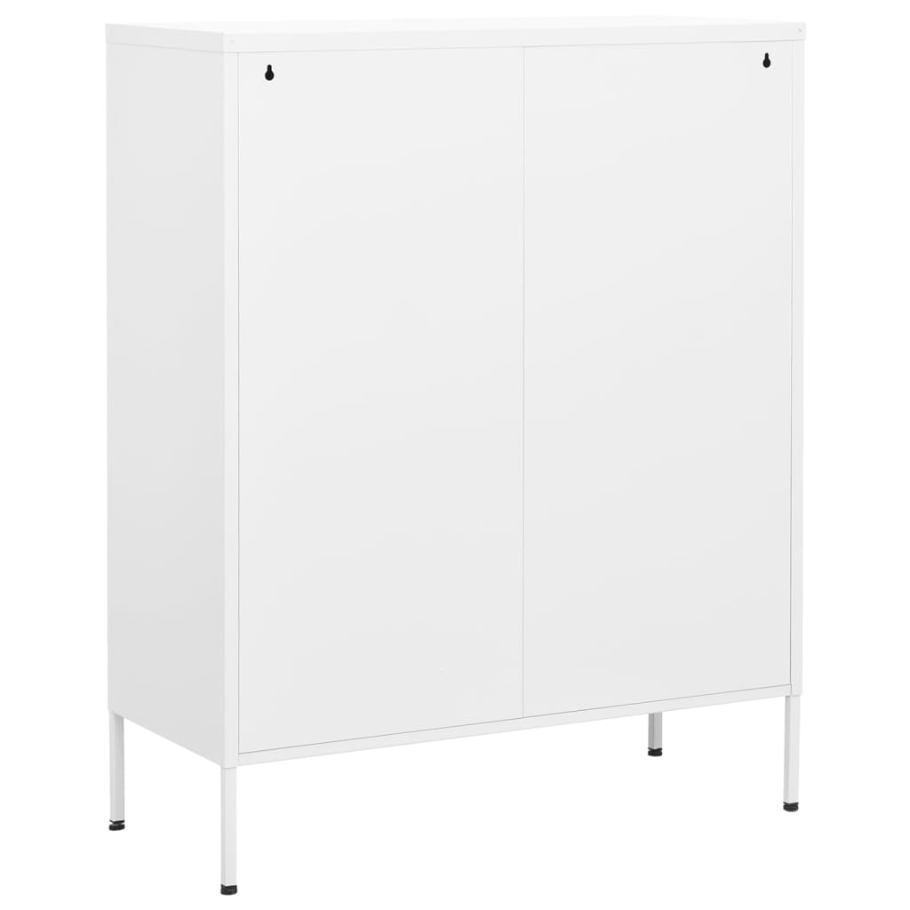Armoire de rangement Blanc 80x35x101,5 cm Acier