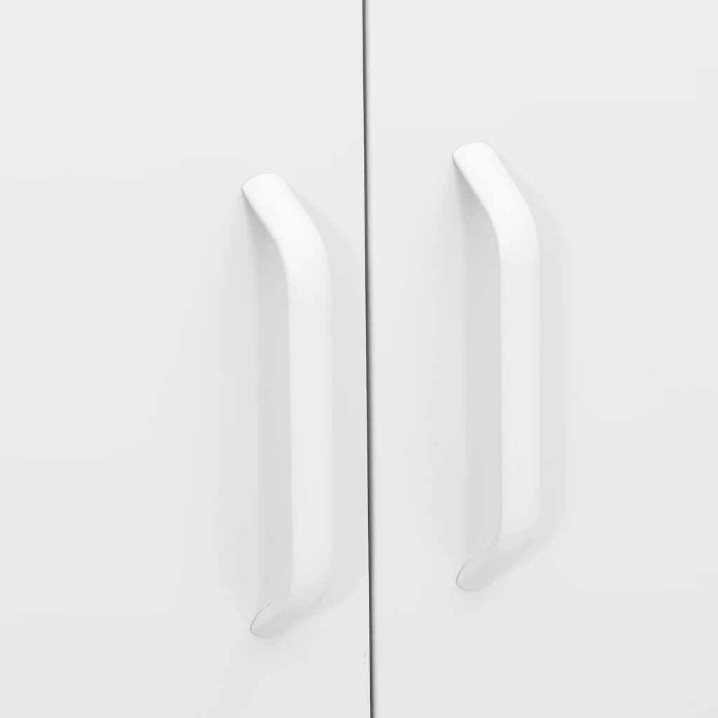 Armoire de rangement Blanc 80x35x101,5 cm Acier