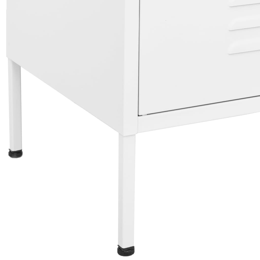 Armoire de rangement Blanc 80x35x101,5 cm Acier