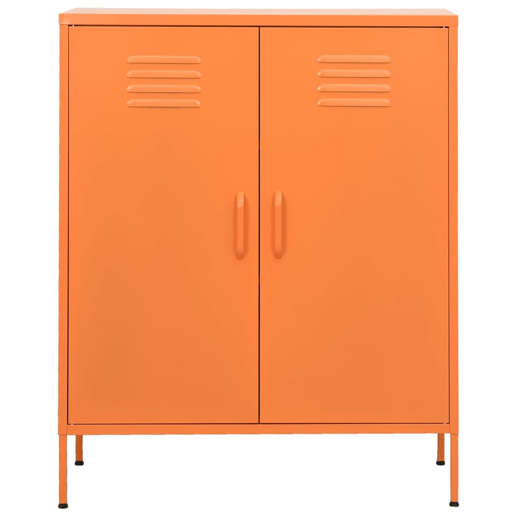 Armoire de rangement Orange 80x35x101,5 cm Acier