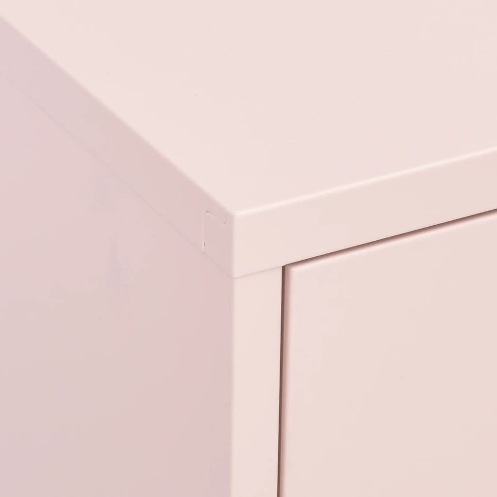 Armoire de rangement Rose 80x35x101,5 cm Acier - XIOS