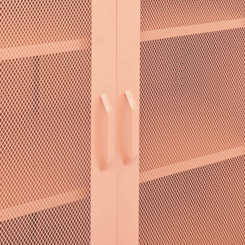 Armoire de rangement Rose 80x35x101,5 cm Acier - XIOS