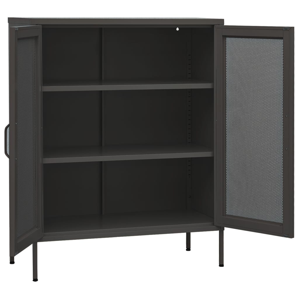 Armoire de rangement Anthracite 80x35x101,5 cm Acier - XIOS