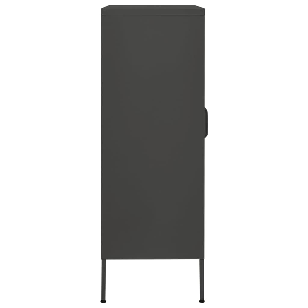 Armoire de rangement Anthracite 80x35x101,5 cm Acier - XIOS