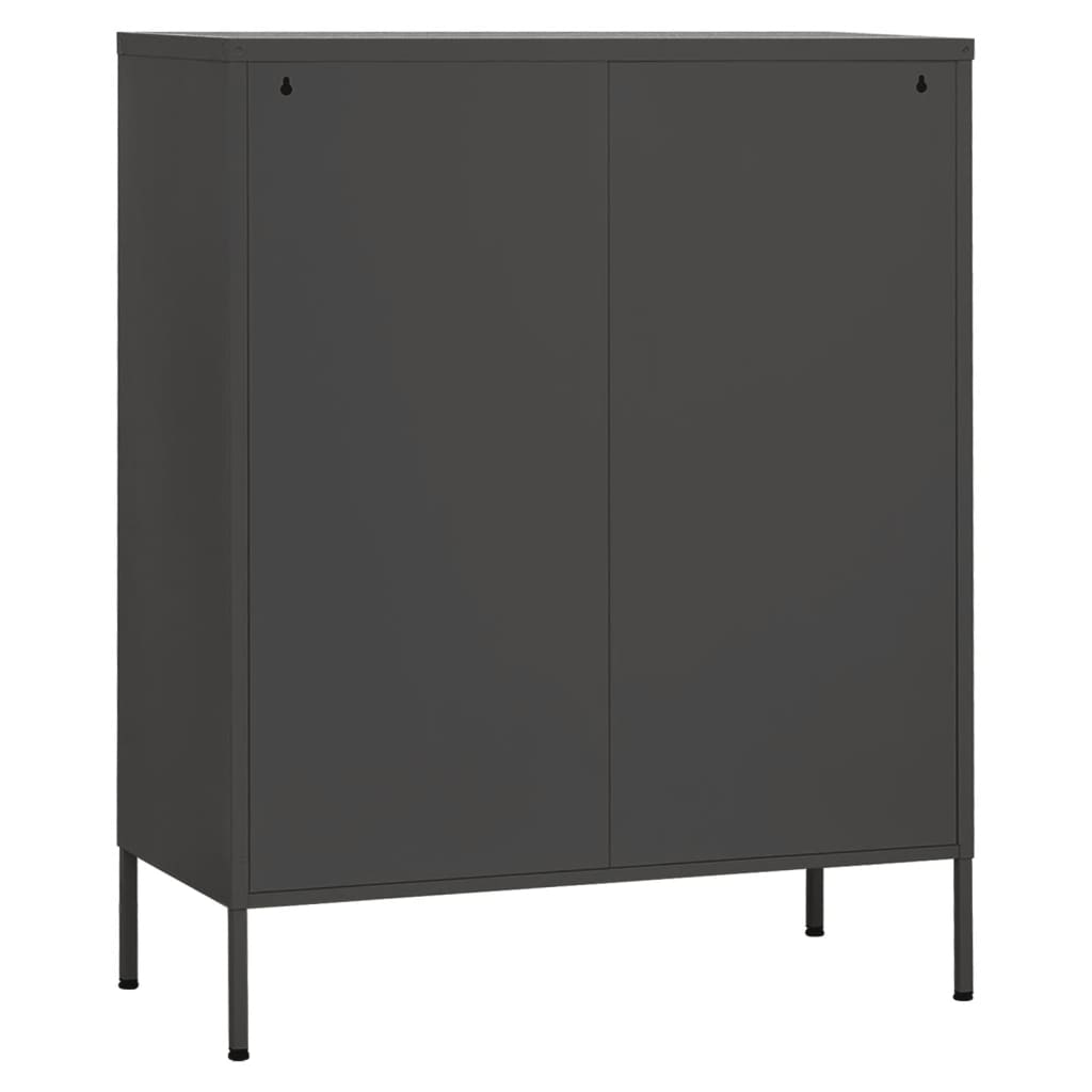 Armoire de rangement Anthracite 80x35x101,5 cm Acier - XIOS