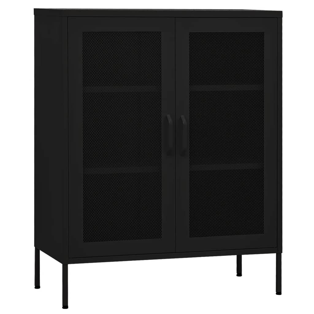 Armoire de rangement Noir 80x35x101,5 cm Acier - XIOS