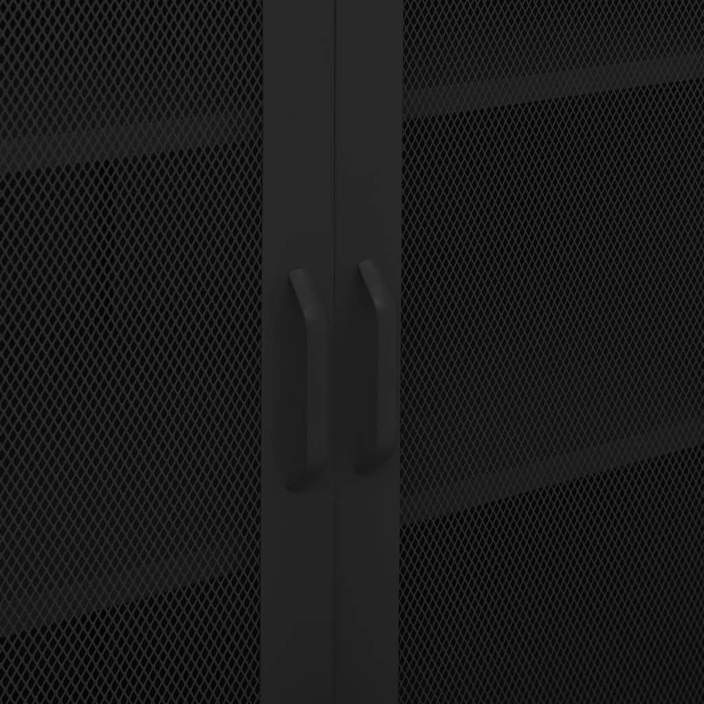Armoire de rangement Noir 80x35x101,5 cm Acier - XIOS