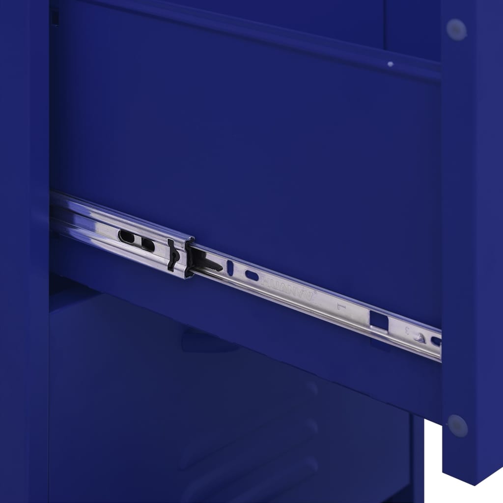 Armoire de rangement Bleu marine 42,5x35x101,5 cm Acier
