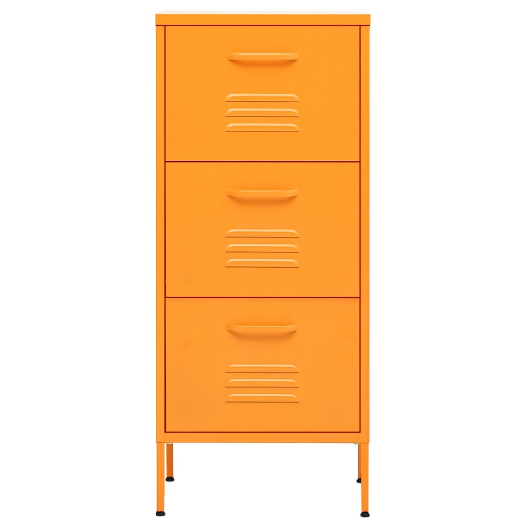 Armoire de rangement Jaune moutarde 42,5x35x101,5 cm Acier