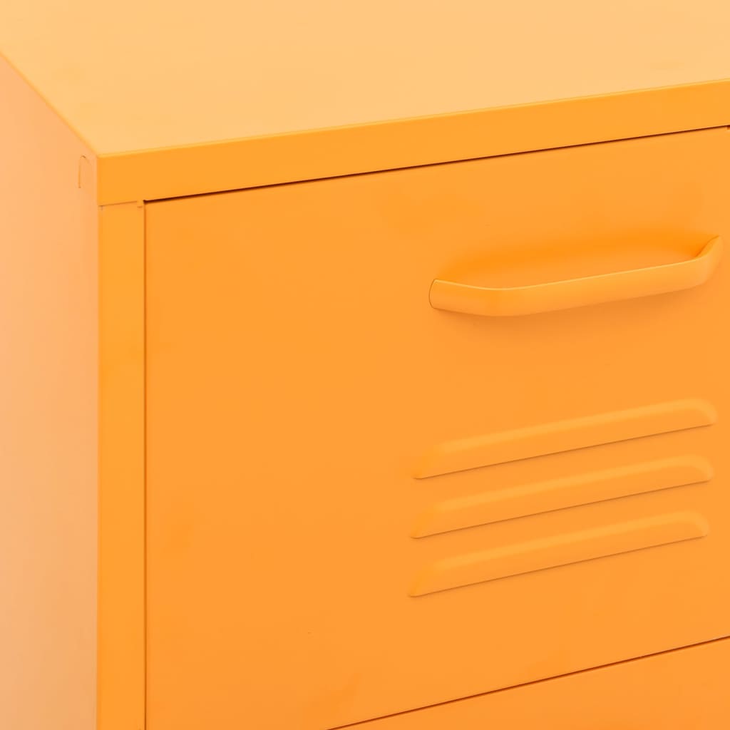 Armoire de rangement Jaune moutarde 42,5x35x101,5 cm Acier