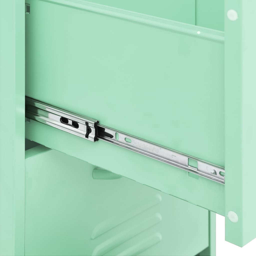 Armoire de rangement Vert menthe 42,5x35x101,5 cm Acier - XIOS