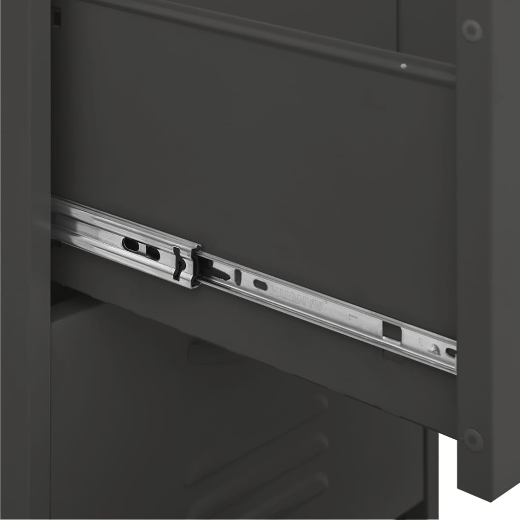 Armoire de rangement Anthracite 42,5x35x101,5 cm Acier - XIOS