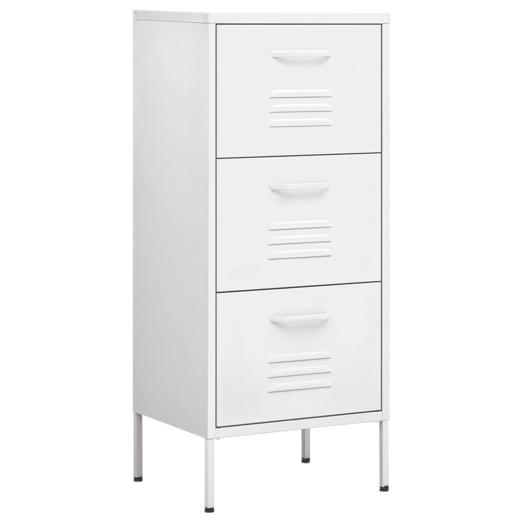 Armoire de rangement Blanc 42,5x35x101,5 cm Acier
