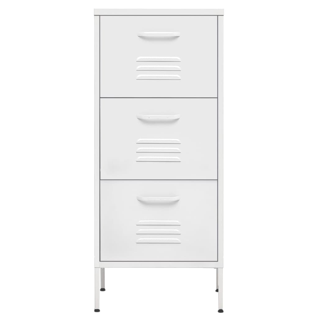 Armoire de rangement Blanc 42,5x35x101,5 cm Acier