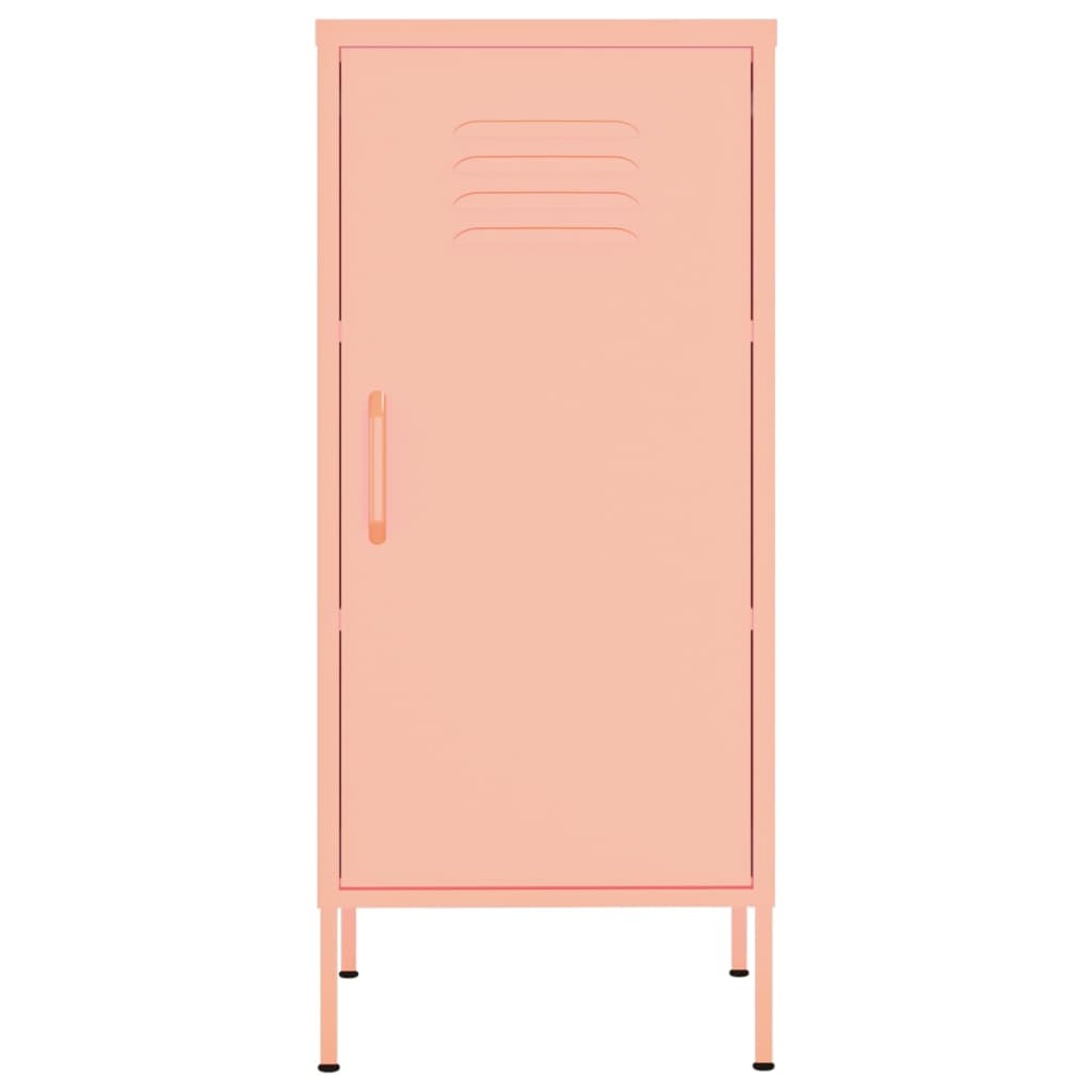 Armoire de rangement Rose 42,5x35x101,5 cm Acier - XIOS