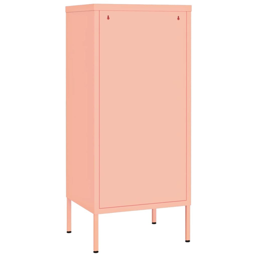 Armoire de rangement Rose 42,5x35x101,5 cm Acier - XIOS