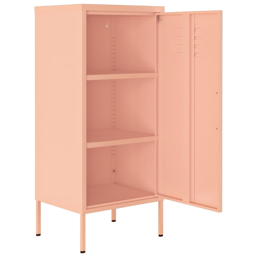 Armoire de rangement Rose 42,5x35x101,5 cm Acier - XIOS