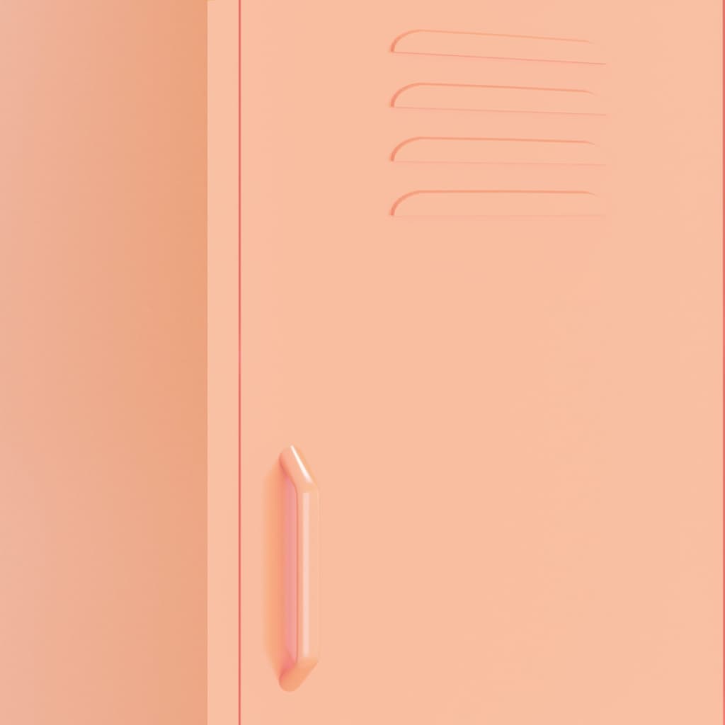 Armoire de rangement Rose 42,5x35x101,5 cm Acier - XIOS