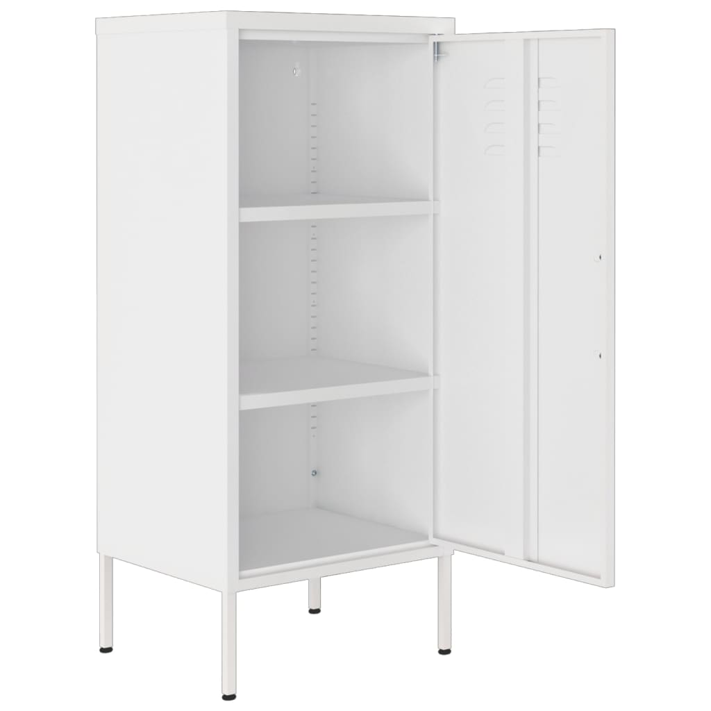 Armoire de rangement Blanc 42,5x35x101,5 cm Acier - XIOS