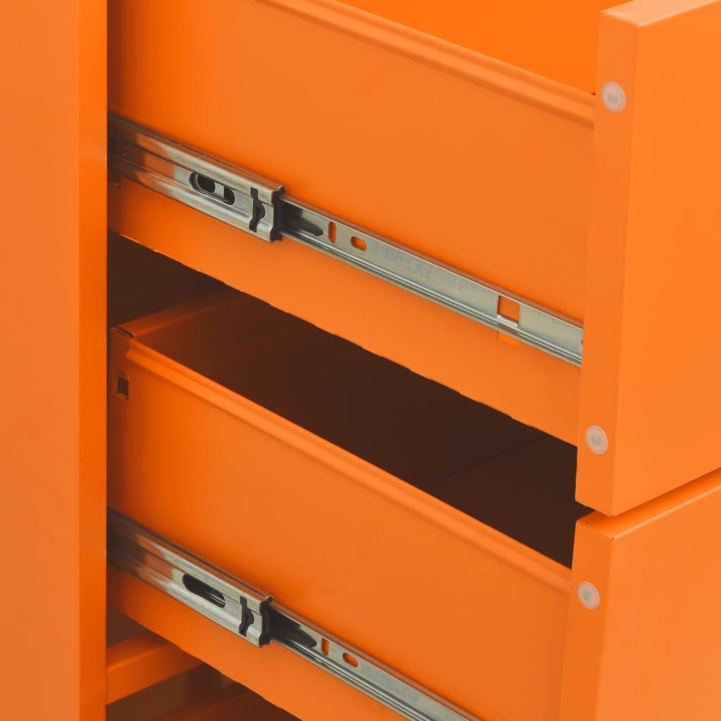 Commode Orange 80x35x101,5 cm Acier - XIOS