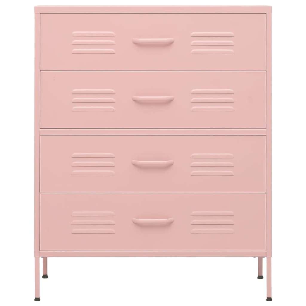 Commode Rose 80x35x101,5 cm Acier - XIOS