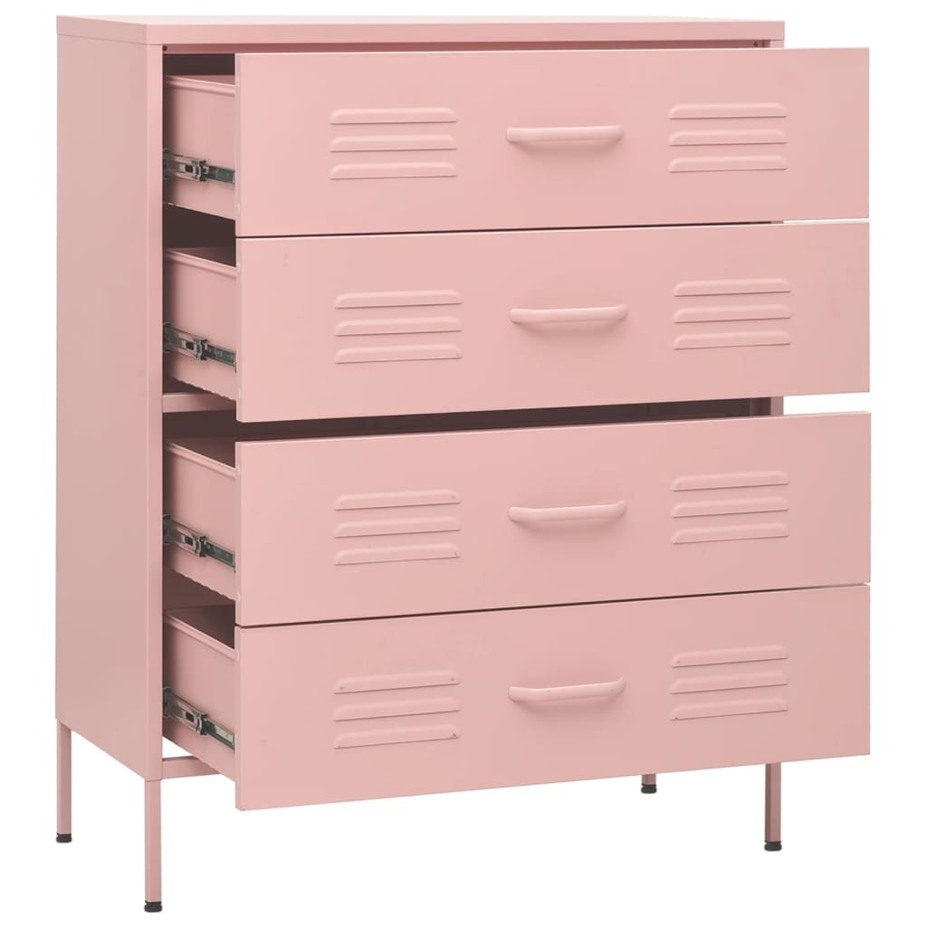 Commode Rose 80x35x101,5 cm Acier - XIOS