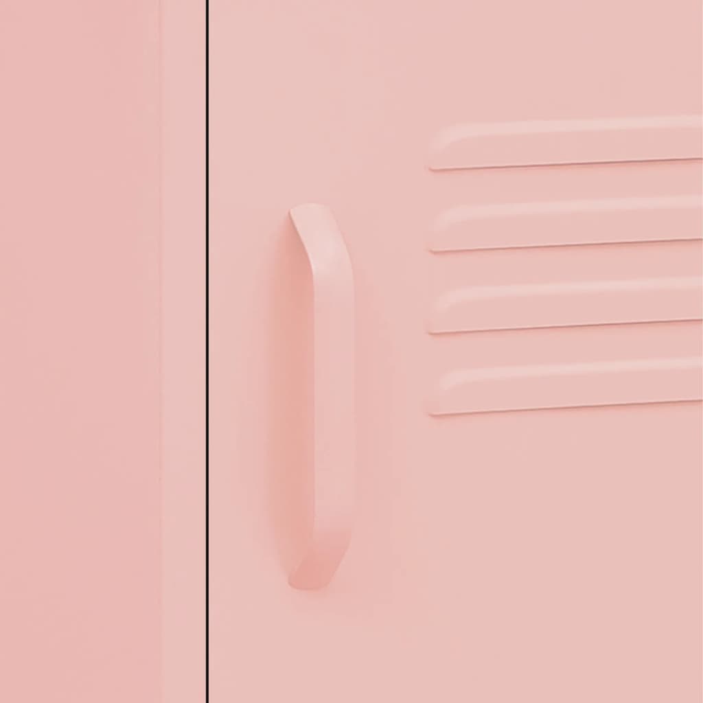 Table de chevet Rose 35x35x51 cm Acier - XIOS