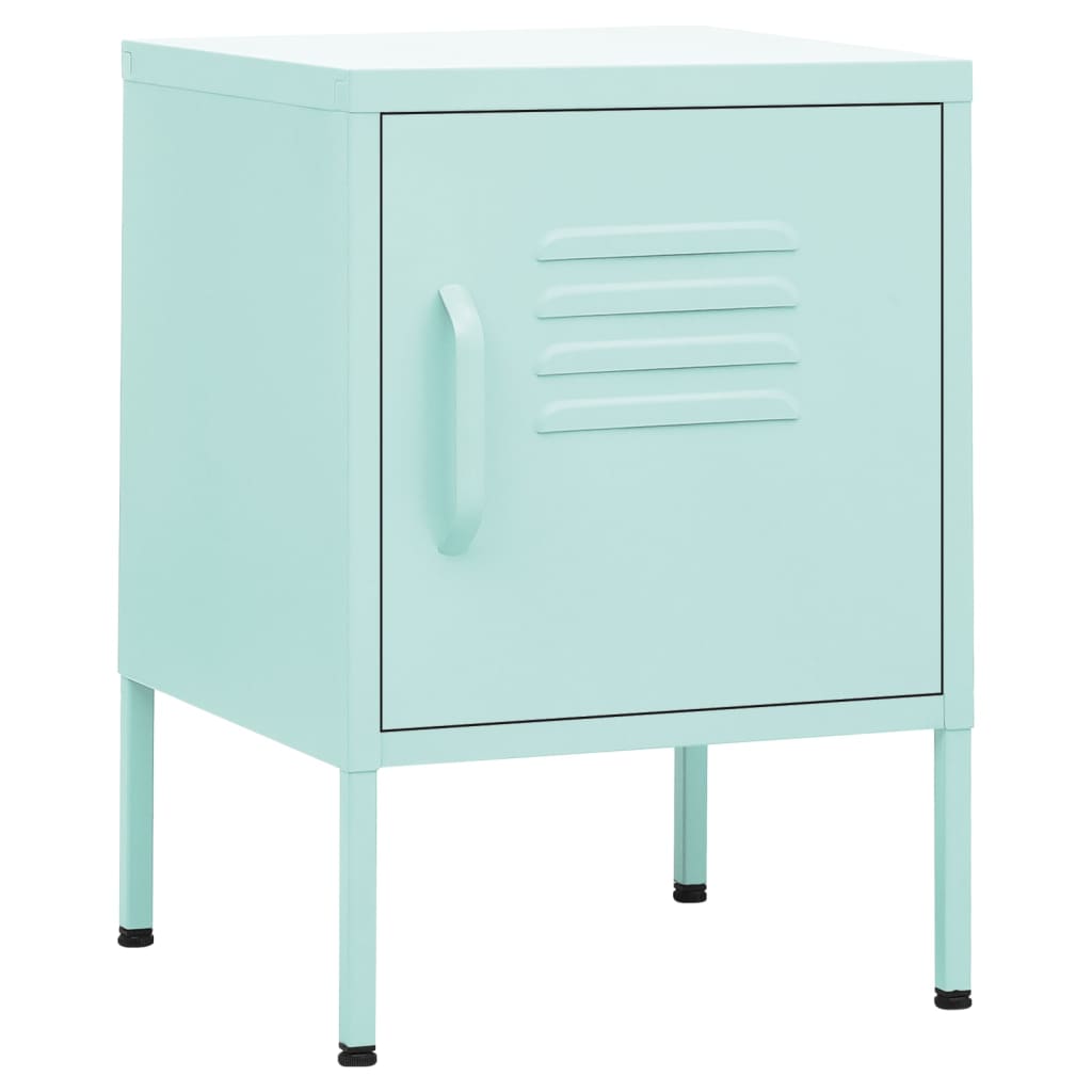 Table de chevet Vert menthe 35x35x51 cm Acier - XIOS