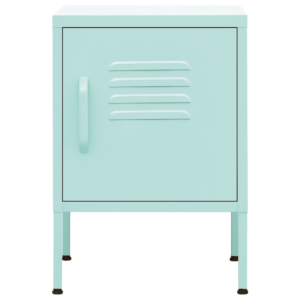 Table de chevet Vert menthe 35x35x51 cm Acier - XIOS