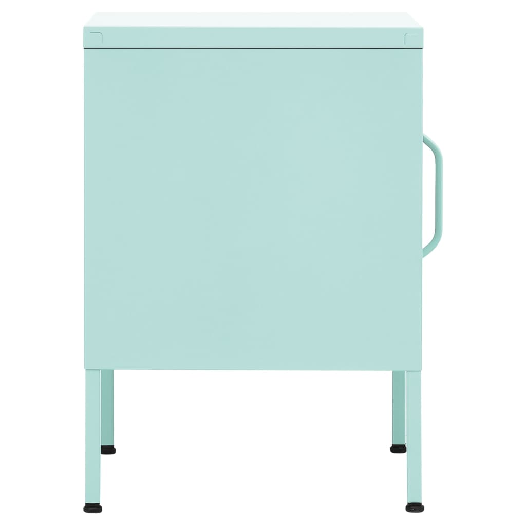 Table de chevet Vert menthe 35x35x51 cm Acier - XIOS