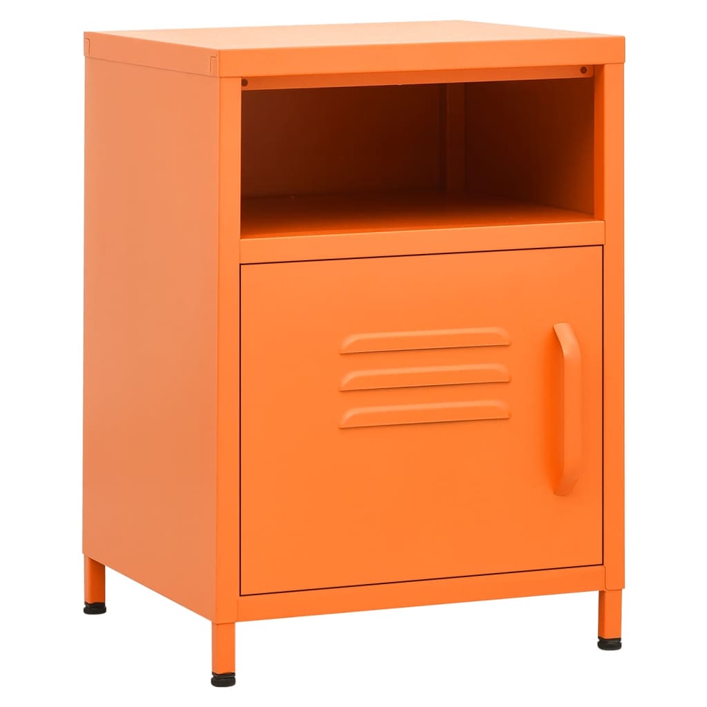 Table de chevet Orange 35x35x51 cm Acier - XIOS