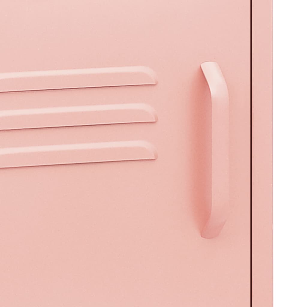 Table de chevet Rose 35x35x51 cm Acier - XIOS