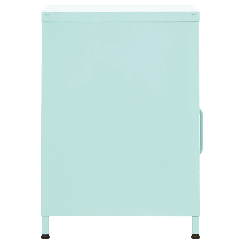 Table de chevet Vert menthe 35x35x51 cm Acier - XIOS