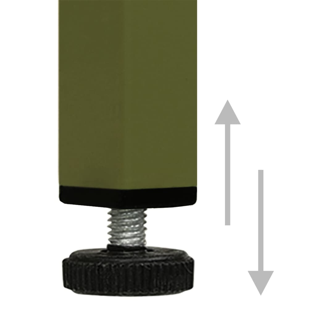 Meuble TV Vert olive 105x35x50 cm Acier Meubles TV vidaXL   