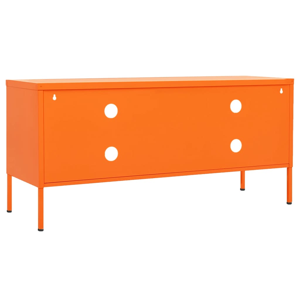Meuble TV Orange 105x35x50 cm Acier Meubles TV vidaXL   
