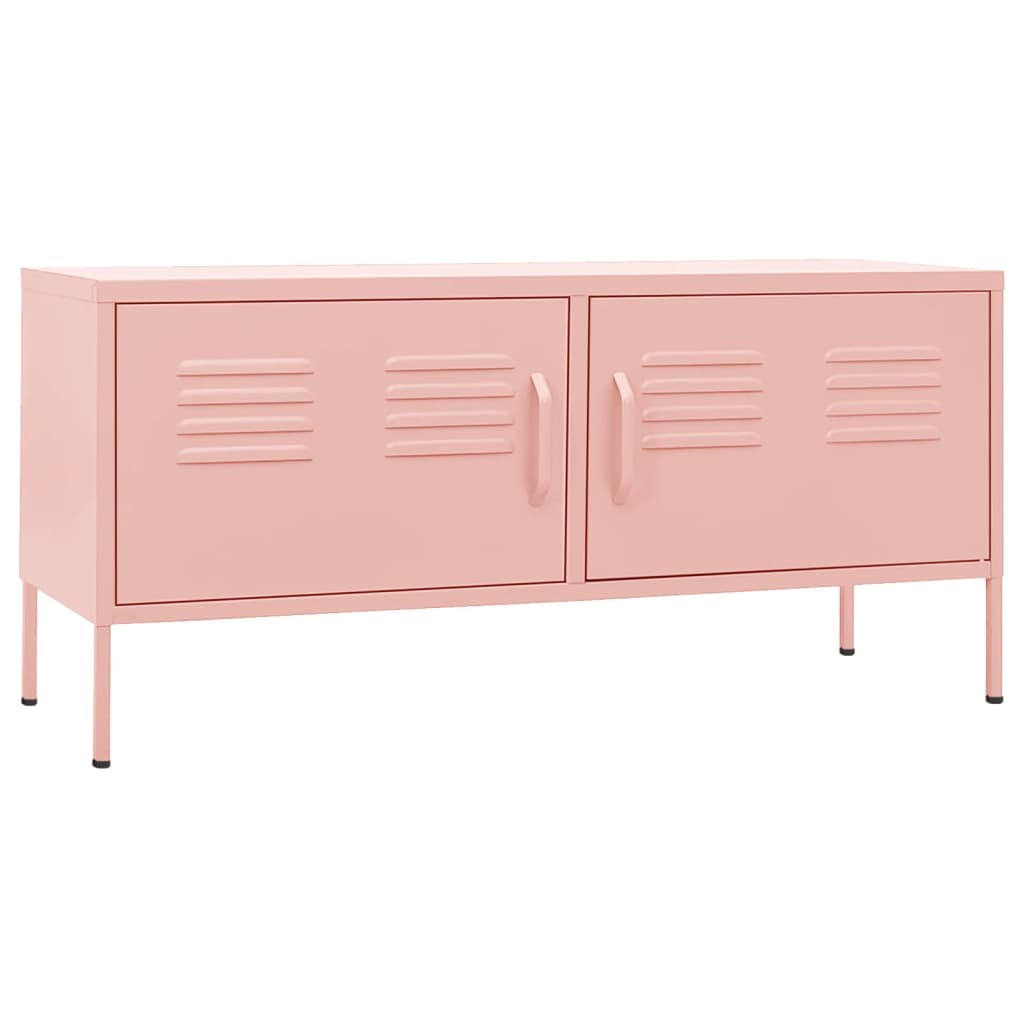 Meuble TV Rose 105x35x50 cm Acier Meubles TV vidaXL   