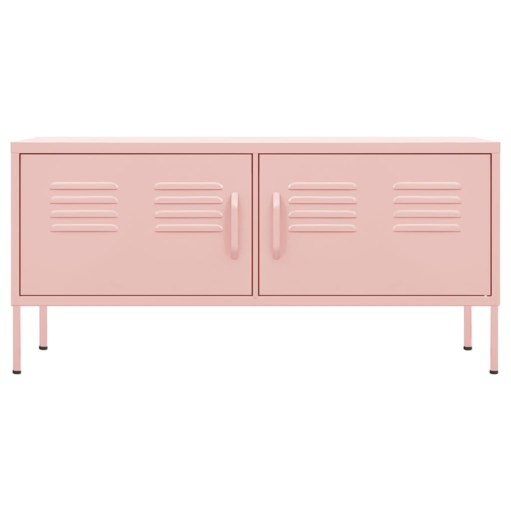 Meuble TV Rose 105x35x50 cm Acier Meubles TV vidaXL   