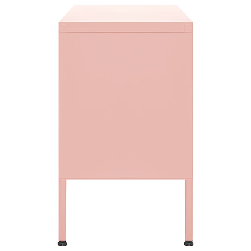 Meuble TV Rose 105x35x50 cm Acier Meubles TV vidaXL   