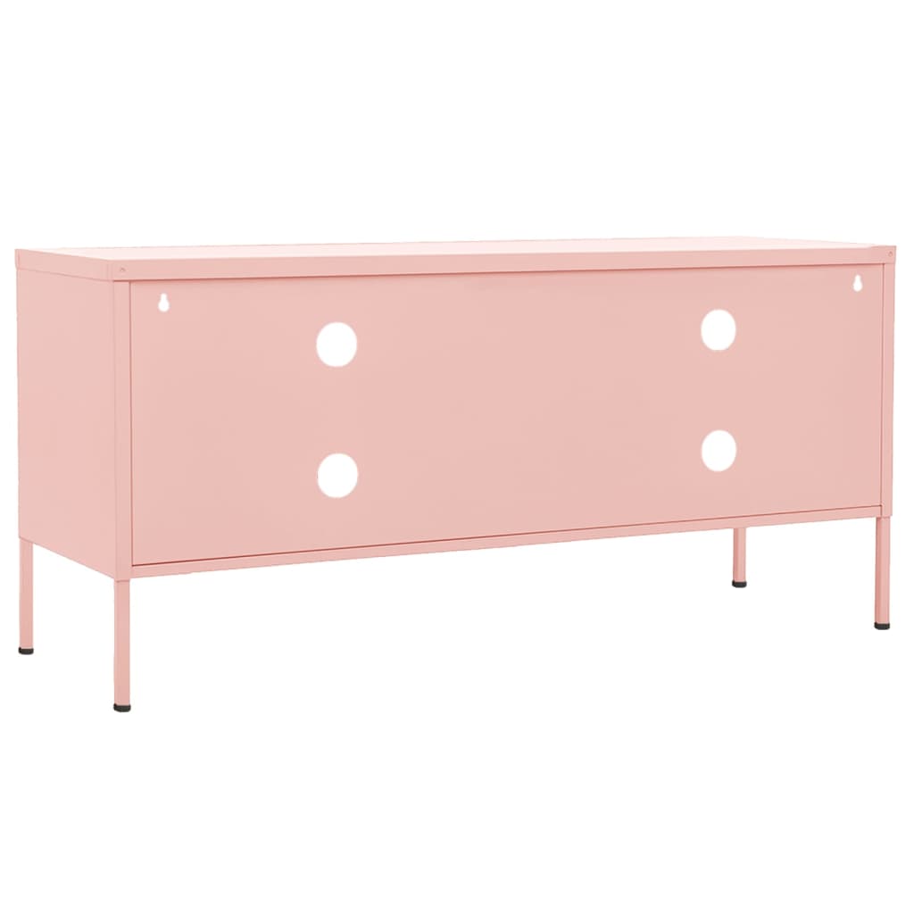Meuble TV Rose 105x35x50 cm Acier Meubles TV vidaXL   